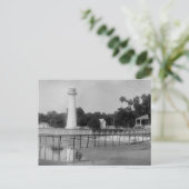 Biloxi Lighthouse Vintag Foto Postkarte (Stehend Vorderseite)