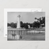 Biloxi Lighthouse Vintag Foto Postkarte (Vorne/Hinten)