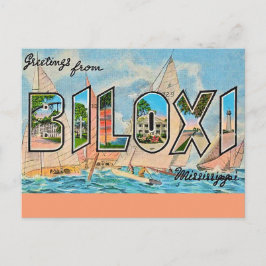 Biloxi Miss Vintage Postcard Postkarte