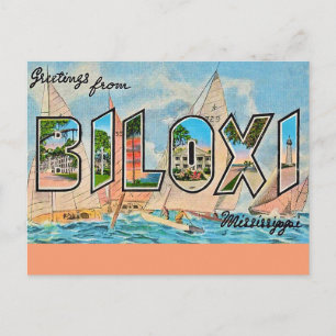 Biloxi Miss Vintage Postkarte