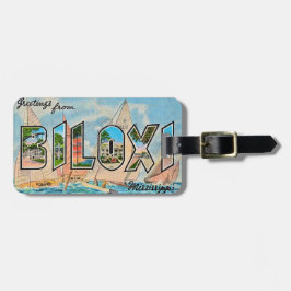 Biloxi MISS Vintage Postkarte Gepäckanhänger