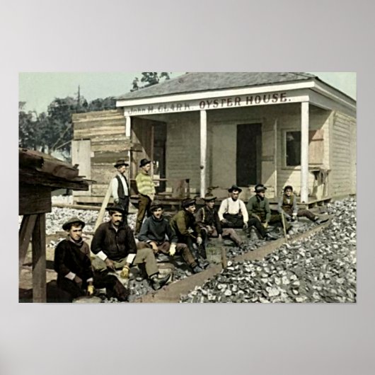 Biloxi, Mississippi 1905 Austernhaus Poster (Vorne)