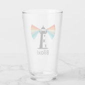 Biloxi Mississippi Leuchtturm Regenbogen Glas (Rückseite)