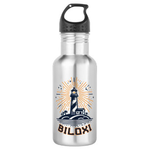 Biloxi Mississippi Leuchtturm Sonnenaufgang Edelstahlflasche
