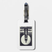 Biloxi Mississippi Lighthouse Moon Gepäckanhänger (Rückseite vertikal)