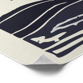 Biloxi Mississippi Lighthouse Moon Poster (Ecke)