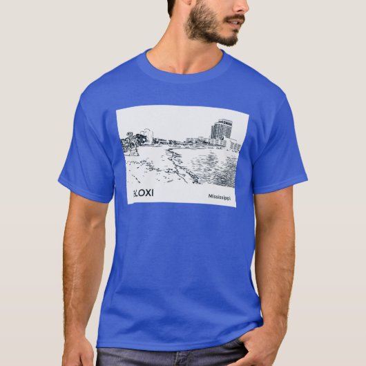 Biloxi Mississippi Oversized T-Shirt (Vorderseite)