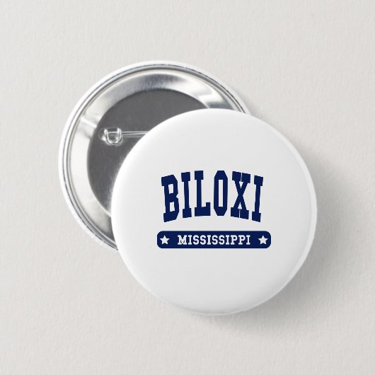 Biloxi Mississippi Uni Style to Shirts Button (Vorne & Hinten)
