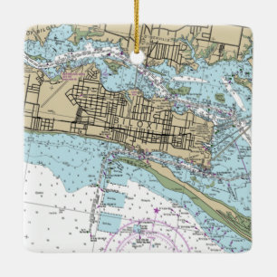 Biloxi-MS-Nautikkarte Keramikornament