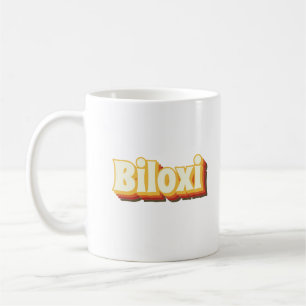 Biloxi Retro Vintager Text Kaffeetasse