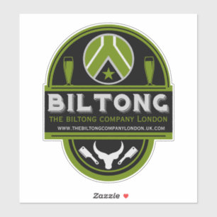 Biltong-Hersteller und -Verkäufer Aufkleber