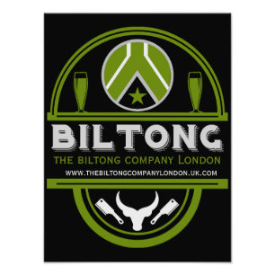 Biltong-Hersteller und -Verkäufer Fotodruck