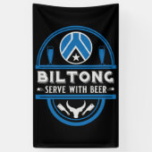 Biltong und Bier Banner (Vertikal)