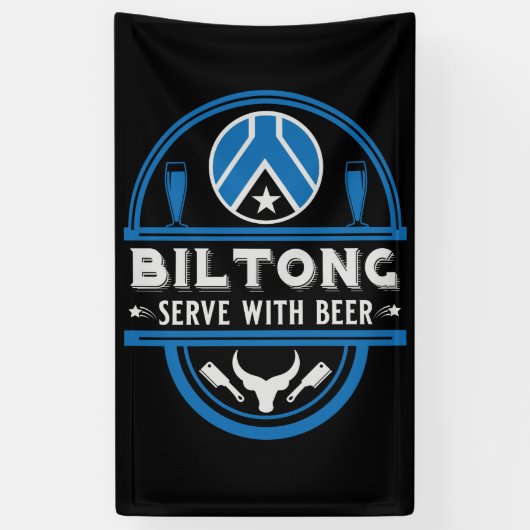 Biltong und Bier Banner (Vertikal)