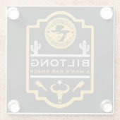 Biltong und Bier Glasuntersetzer (Rückseite)