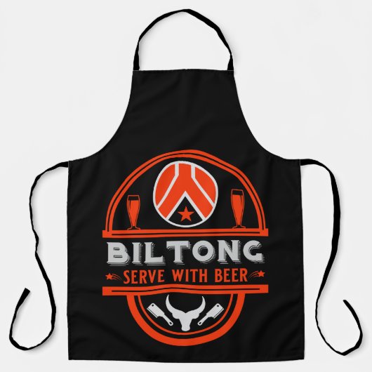 Biltong und Bier Schürze (Vorderseite)