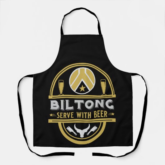 Biltong und Bier Schürze (Vorderseite)