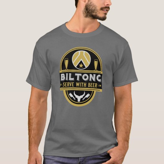 Biltong und Bier T-Shirt (Vorderseite)