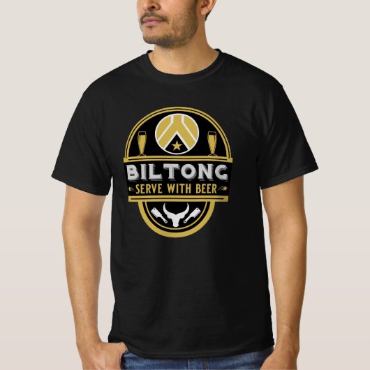 Biltong und Bier T-Shirt (Vorderseite)