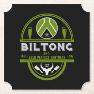 Biltong und Bier Untersetzer