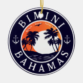 Bimini Bahamas Anker Familienurlaub Keramik Ornament (Vorne)