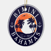 Bimini Bahamas Anker Familienurlaub Keramik Ornament (Links)