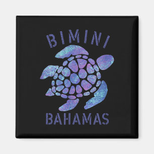 Bimini, Bahamas Beach Design _ Souvenir Illustrati Magnet