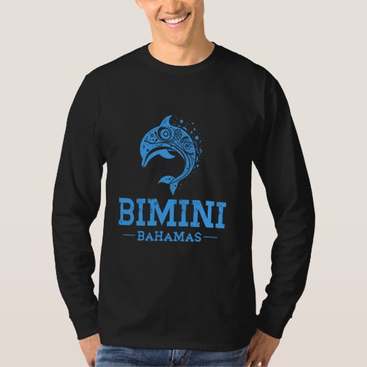 Bimini Bahamas Dolphin Beach Bimini Vacation T-Shirt (Vorderseite)
