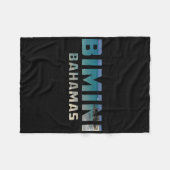 Bimini Bahamas Tropical Island Beach Fleecedecke (Vorderseite (Horizontal))