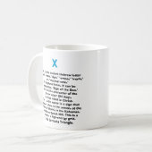 BIMINI: "In meinem rechten " Kaffeetasse (Vorderseite Links)