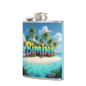 Bimini-Insel-Flasche Flachmann (Links)