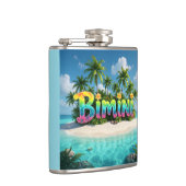 Bimini-Insel-Flasche Flachmann (Rechts)