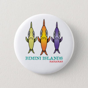 Bimini Inseln 3-Fishes Button