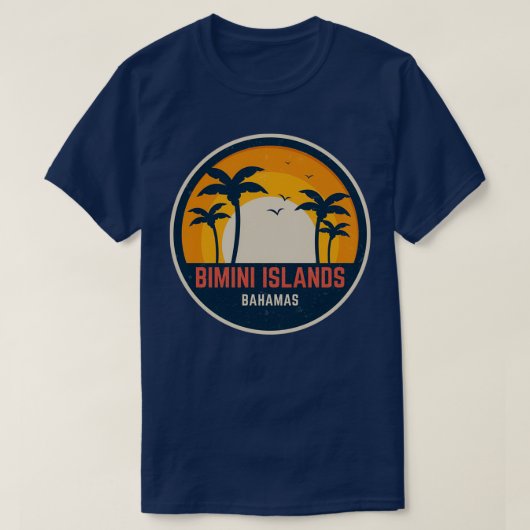 Bimini-Inseln Bahamas T-Shirt (Design vorne)