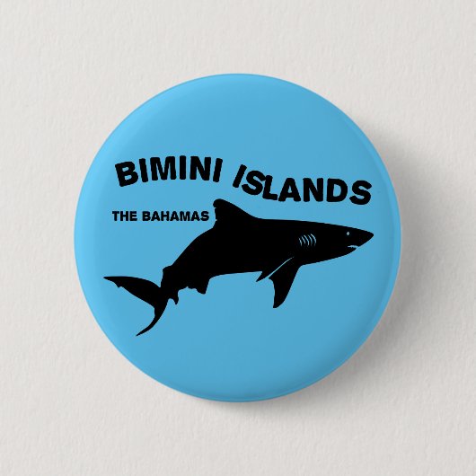 Bimini Islands Scuba Diving with Sharks - Bahamas Button (Vorderseite)