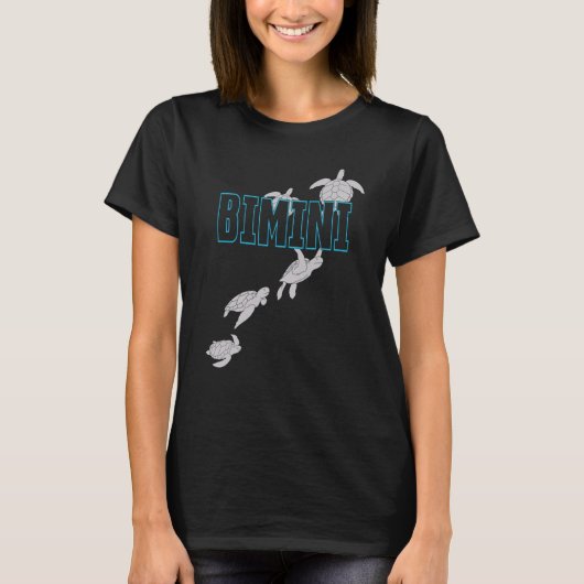 Bimini Sea Turtles Scuba Diving with Turtles T-Shirt (Vorderseite)