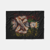 Bin Black Man und ich bin King Black History Afric Fleecedecke (Vorderseite (Horizontal))