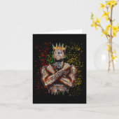 Bin Black Man und ich bin King Black History Afric Karte (Gelbe Blume)