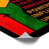 Bin Black Woman Unapologetisch Black History Mont Poster (Ecke)