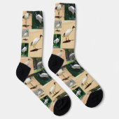 Bin Chicken Foto Collage, Crew Socken (Rechts)