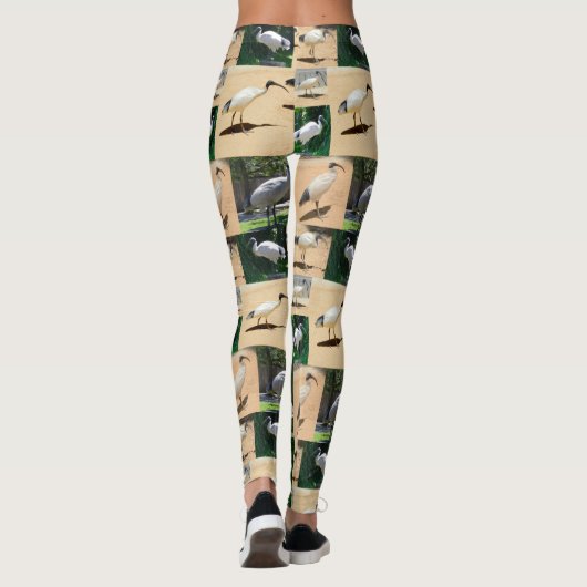 Bin Chicken Foto Collage, Leggings (Rückseite)