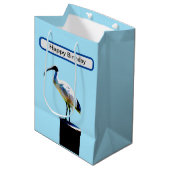 Bin Chicken, (Ibis) Ölfarbe, Mittlere Geschenktüte (Vorderseite Schrägansicht)
