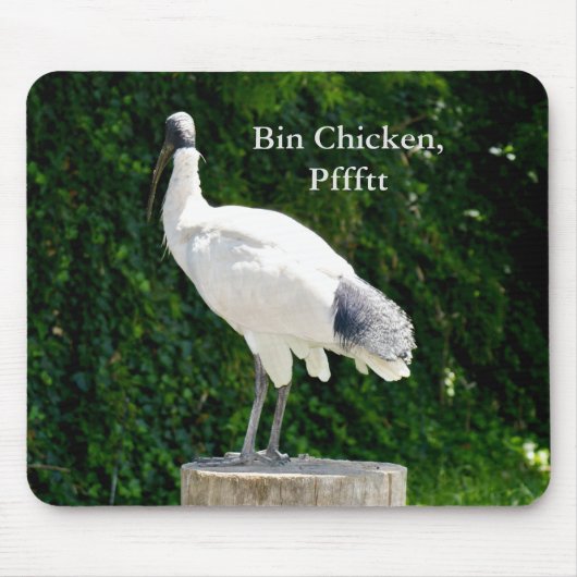 Bin Chicken Pfftt (Ibis) Mousepad (Vorne)