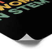 Bin eine Frau in sternistischer, weiblicher Mathem Poster (Ecke)