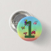 Bin Eins, grün Button (Vorne & Hinten)