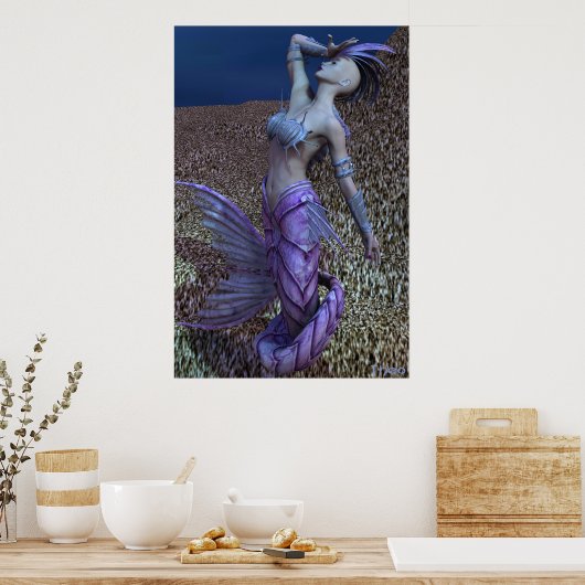 Bin ich blau? poster (Küche)