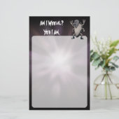Bin ich böse Funny Heavy Metal Stationery Briefpapier (Stehend Vorderseite)