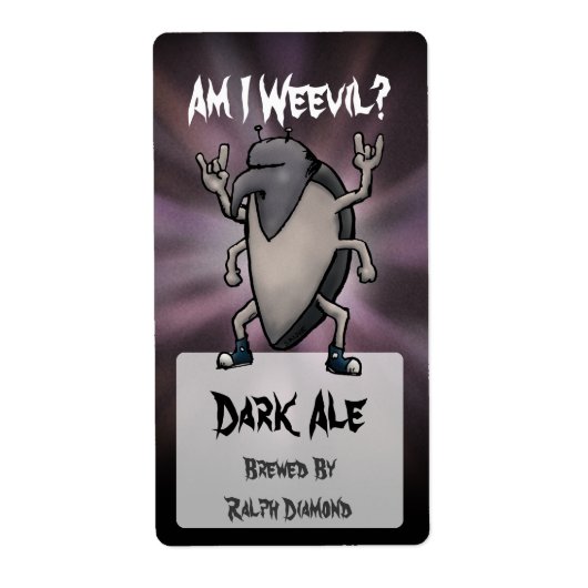 Bin ich Cartoon Homebrew Beer Labels tragen (Vorne)