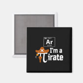 Bin ich ein Pirate Funny Pi Pun Science März 14 3. Magnet (Vorderseite/Rückseite)