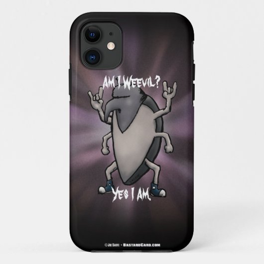 Bin ich mit Schwermetall-Cartoon Case-Mate iPhone Hülle (Rückseite)